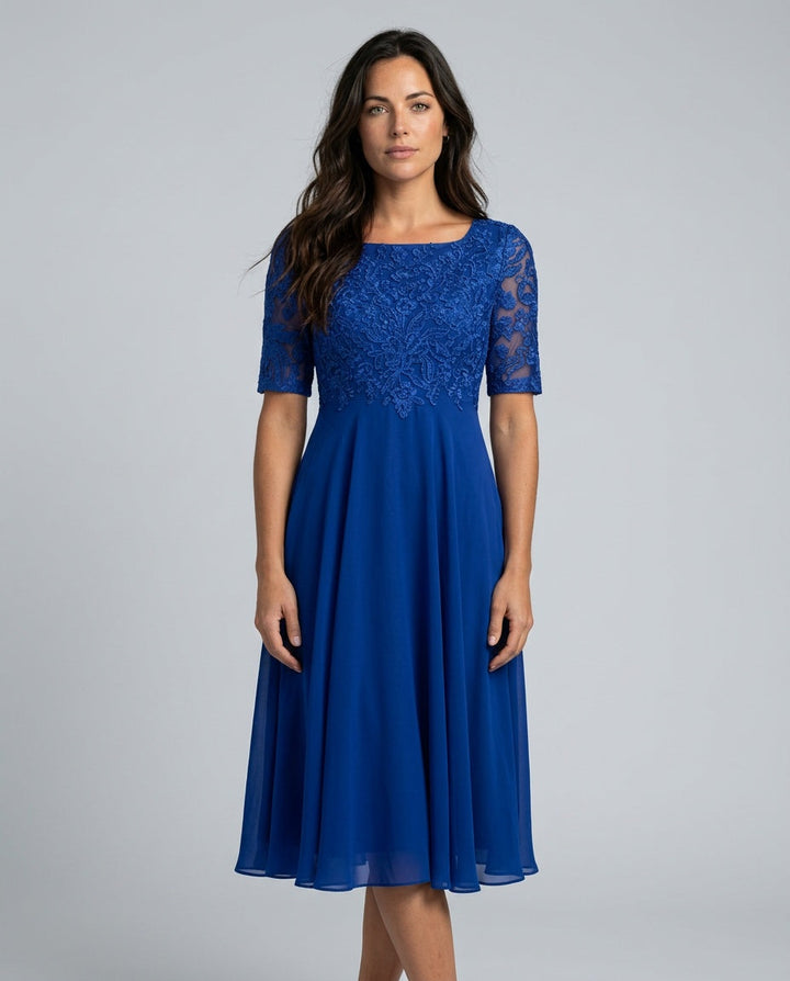 Rosette | Flowy Midi with Lace Bodice