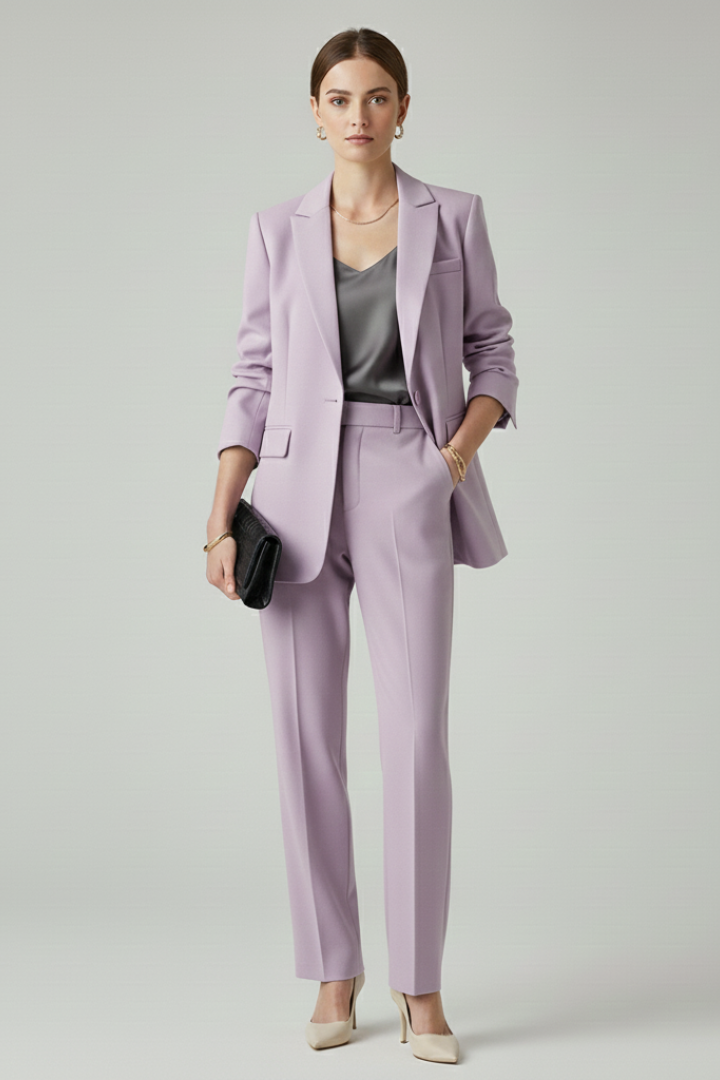 Noor | Structured Blazer &amp; Straight-Leg Trouser Set