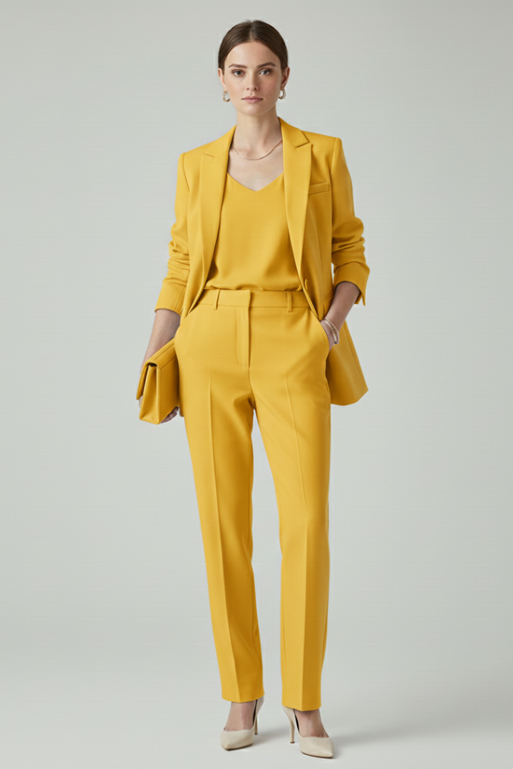 Noor | Structured Blazer &amp; Straight-Leg Trouser Set