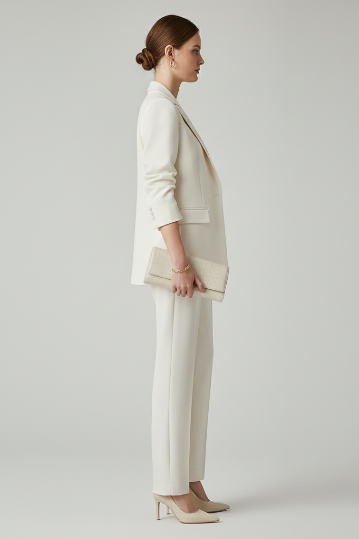 Noor | Structured Blazer &amp; Straight-Leg Trouser Set