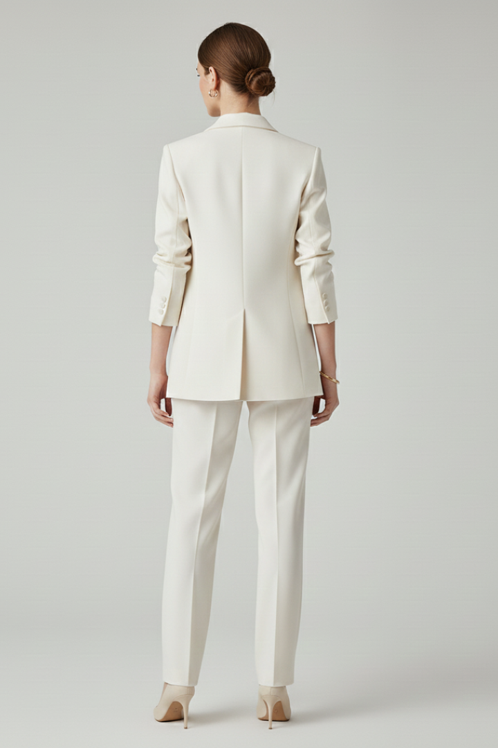 Noor | Structured Blazer &amp; Straight-Leg Trouser Set