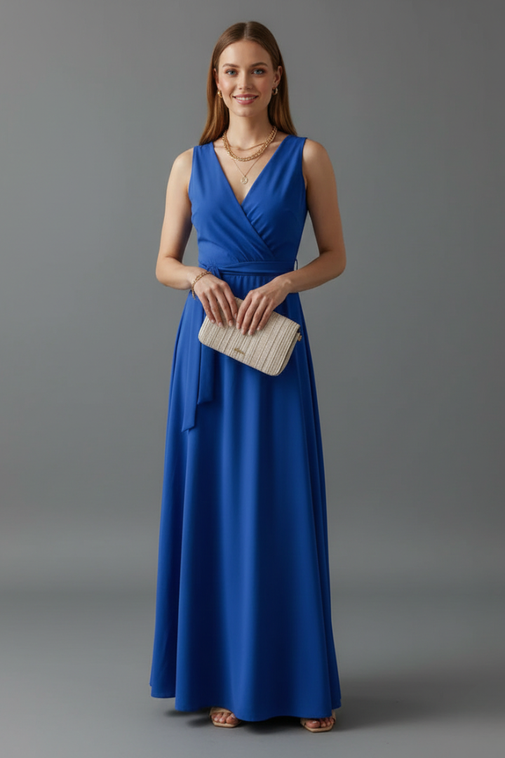 Ada | Sleeveless V-Neck Maxi Dress