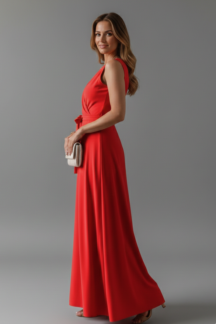 Ada | Sleeveless V-Neck Maxi Dress