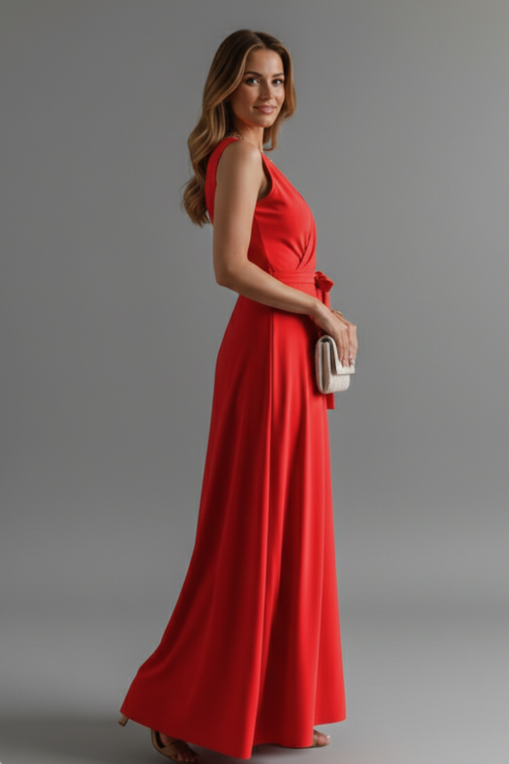 Ada | Sleeveless V-Neck Maxi Dress