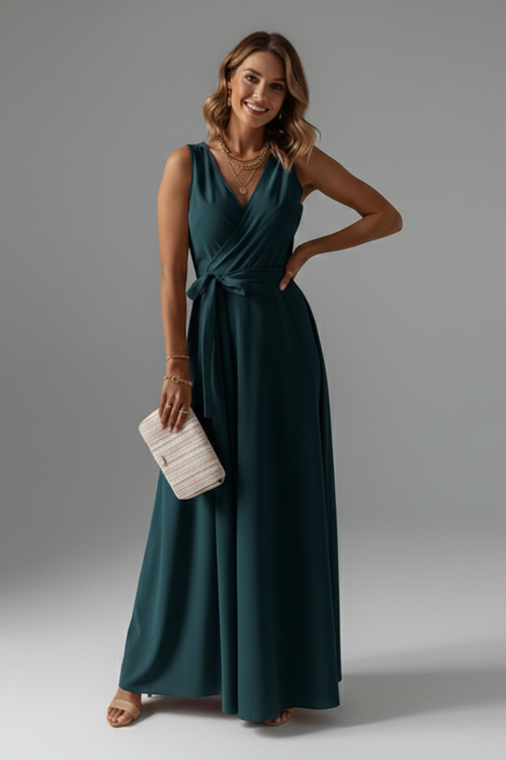 Ada | Sleeveless V-Neck Maxi Dress