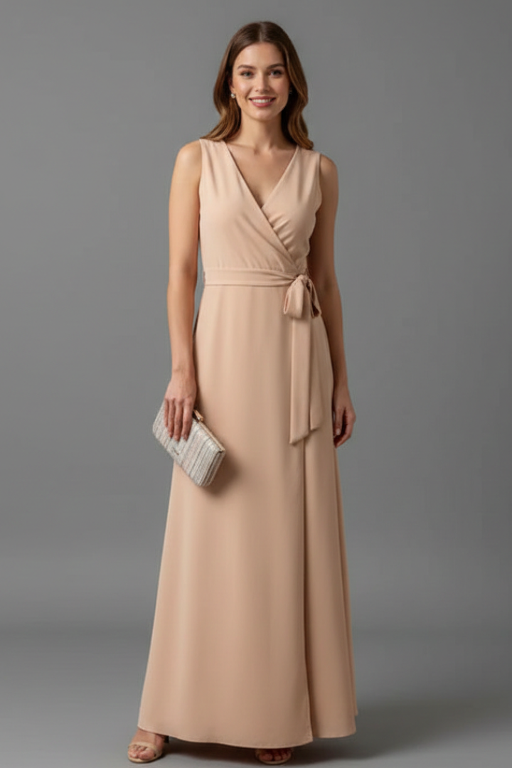Ada | Sleeveless V-Neck Maxi Dress