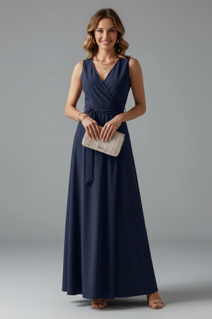 Ada | Sleeveless V-Neck Maxi Dress
