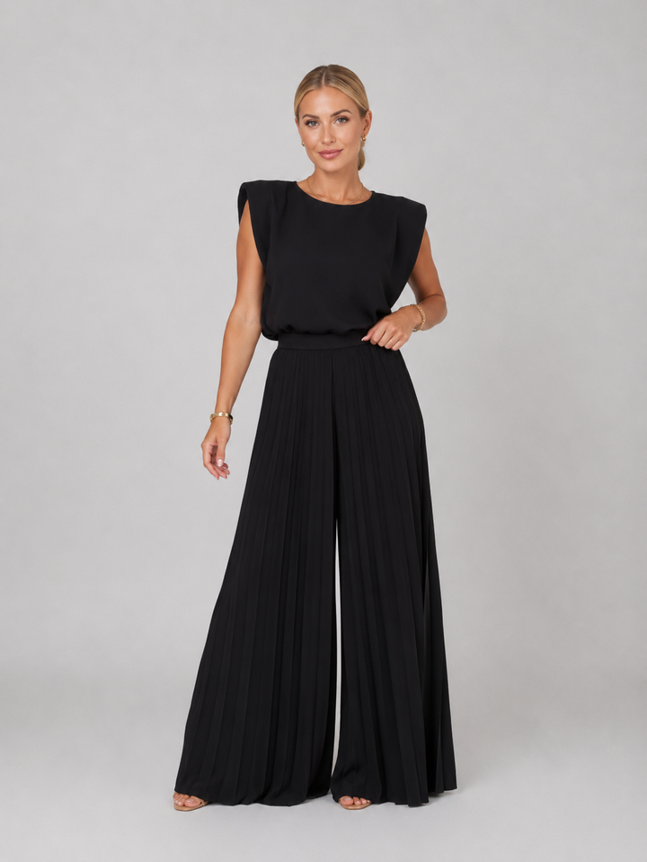 Zara | Pleated Wide-Leg Trouser Set