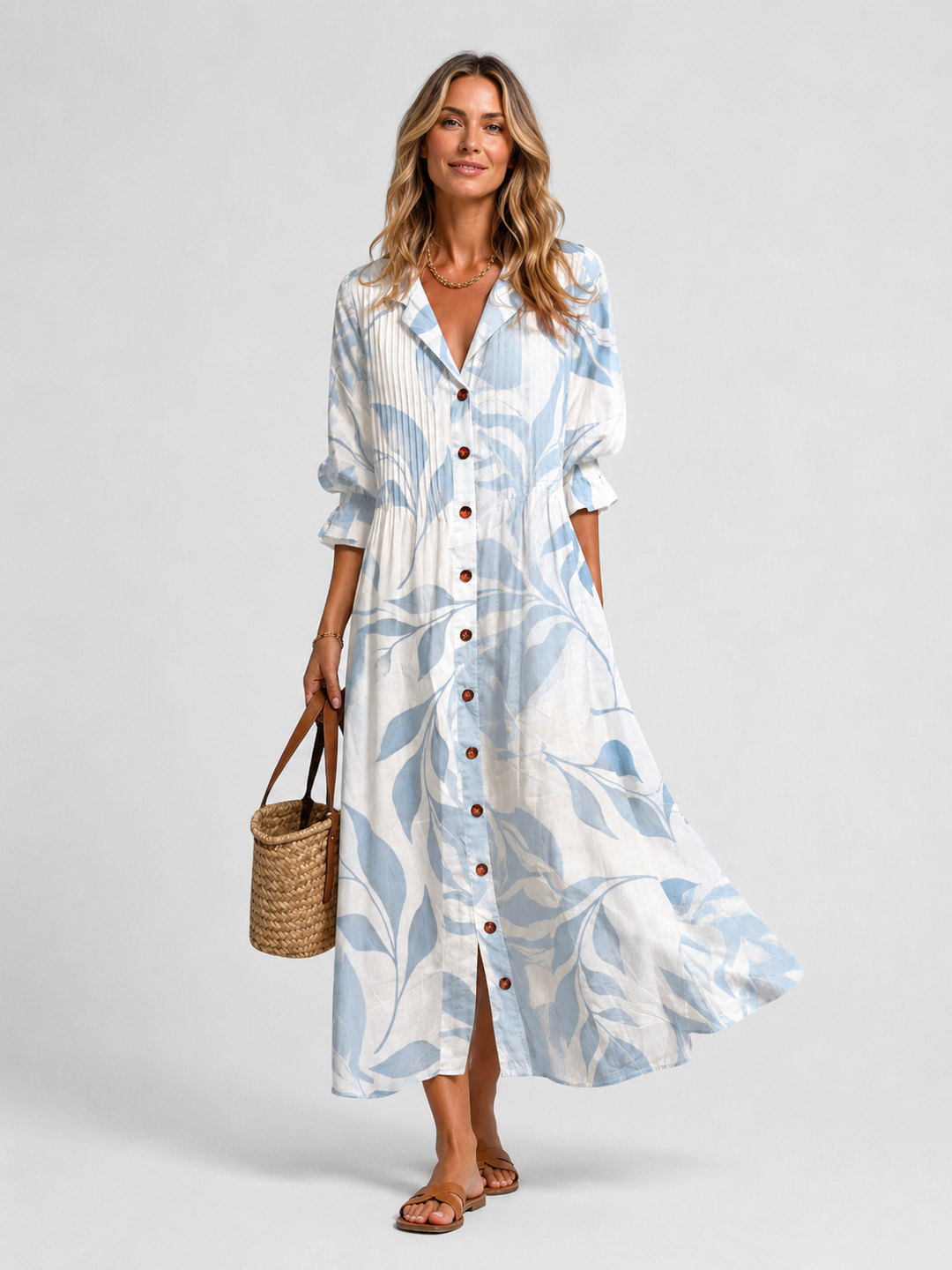 Xenia | Relaxed Printed Shirt Dress