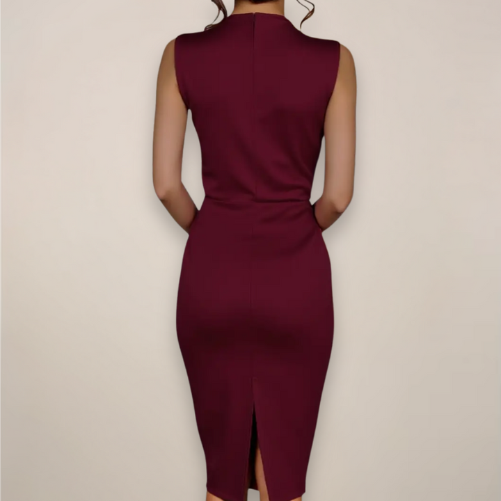 Liv | Sleeveless Sheath Cocktail Midi Dress