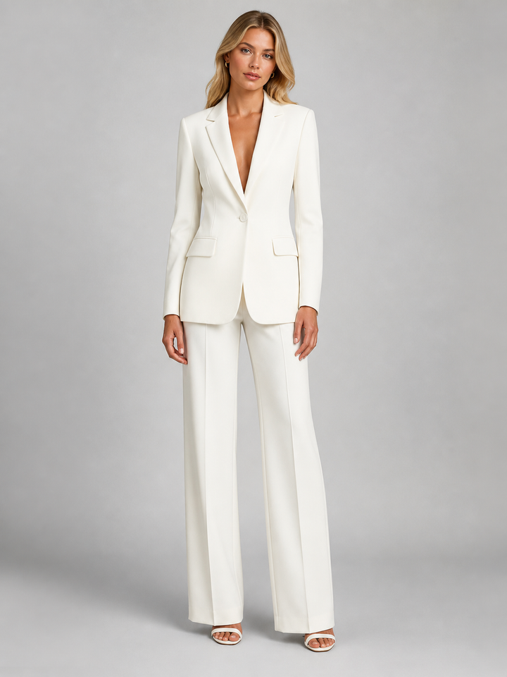 Corinna | Tailored Blazer &amp; Wide-Leg Trousers Set