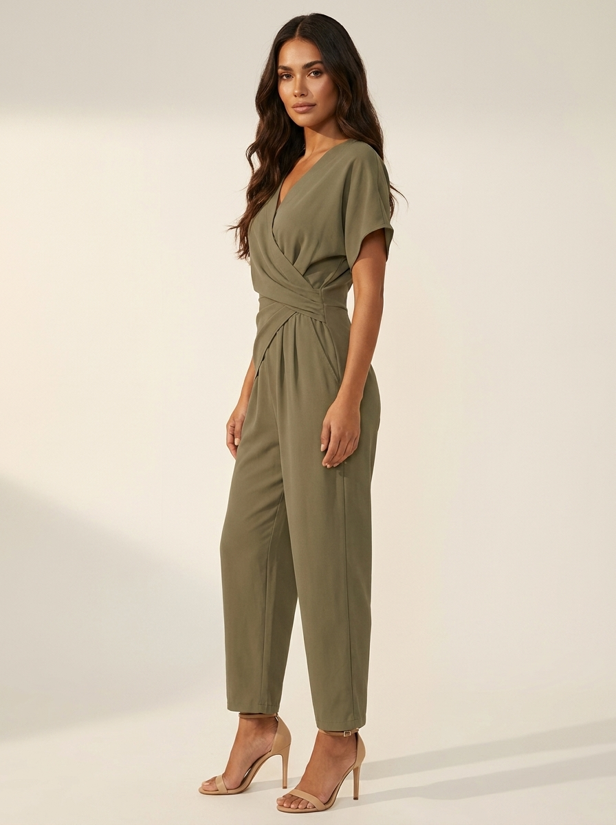 Camille | Wide-Leg Wrap Jumpsuit