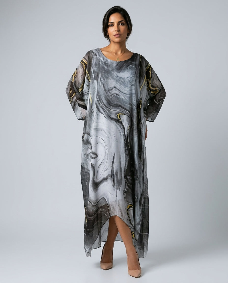 Lena | Tummy-Coverage Relaxed Maxi Dress