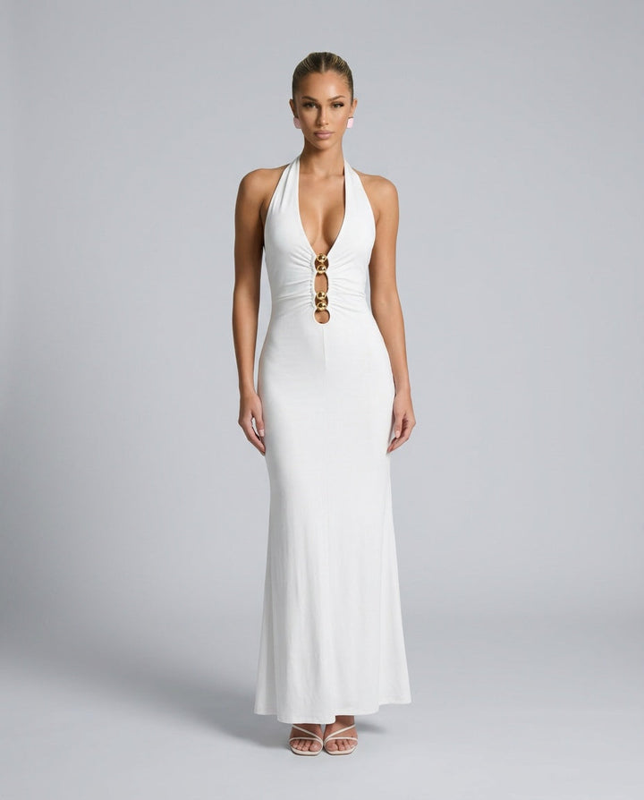 Cerys | Halter Neck Mermaid Maxi Dress