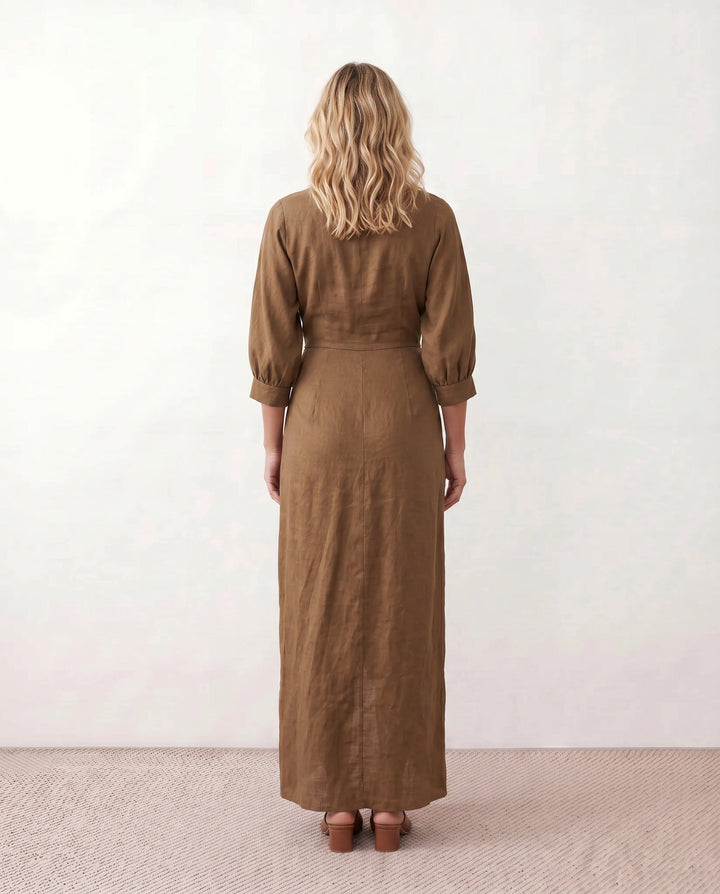 Tamsin | Tie-Back Wrap Maxi Dress