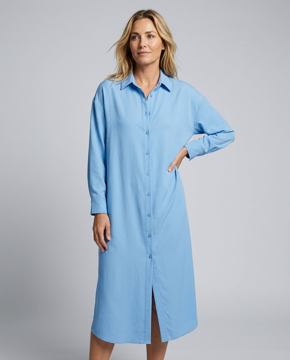 Sunny | Relaxed Midi Shirt Dress