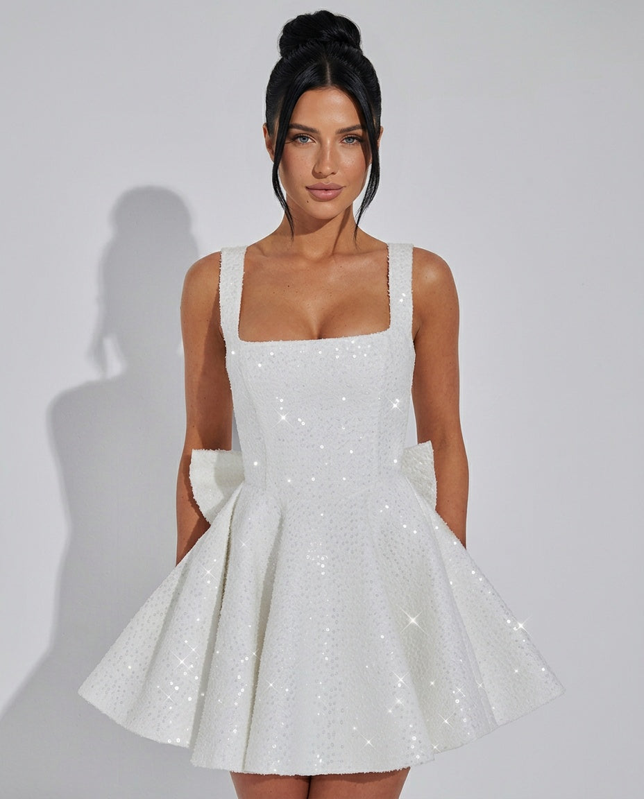 Dorothea | Off-Shoulder Ruffle Mini Dress