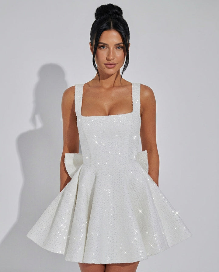 Dorothea | Off-Shoulder Ruffle Mini Dress