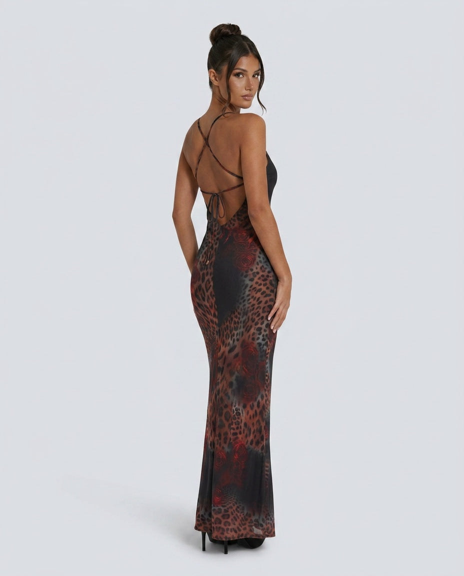Adelia | Spaghetti Strap Slip Maxi Dress