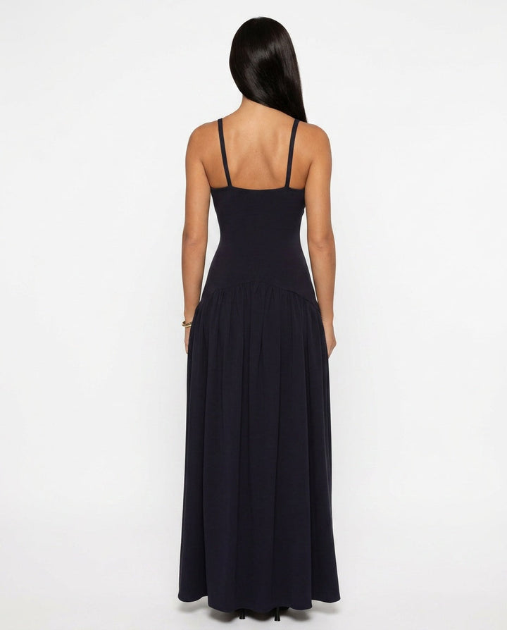 Novi | Drop Waist Crepe Maxi Dress