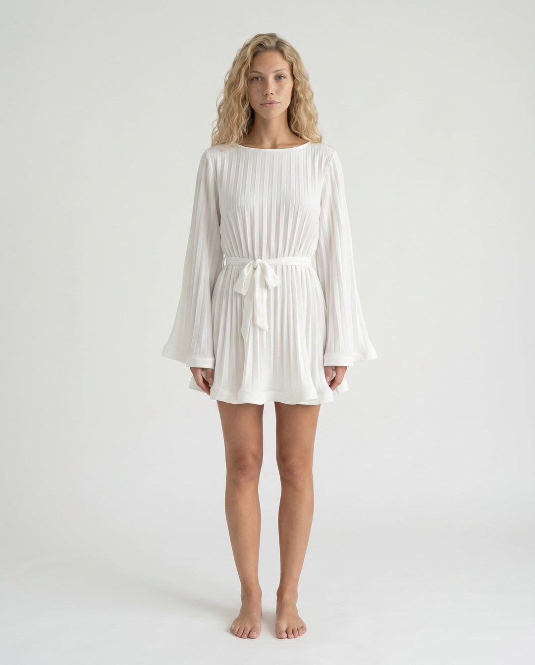 Lottie | Pleated Ruffle Mini Dress