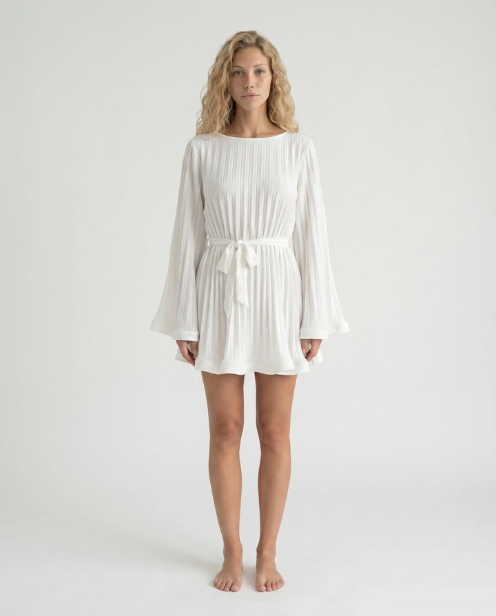 Lottie | Pleated Ruffle Mini Dress