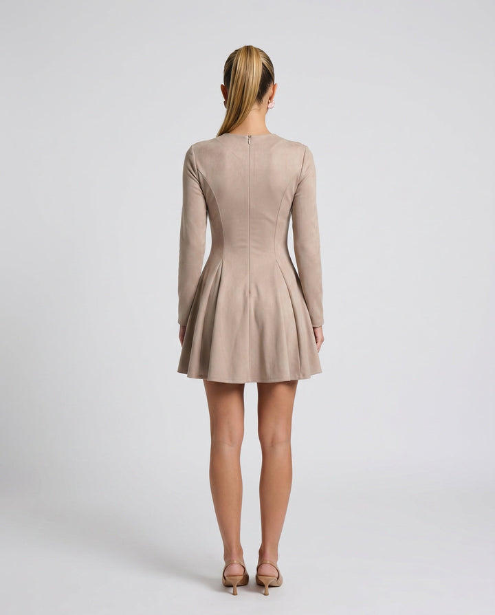 Kira | Pleated Wedding Guest Mini Dress