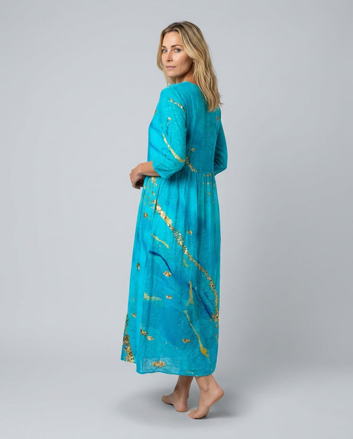 Bianca | Flowy V-Neck Floral Summer Maxi Dress