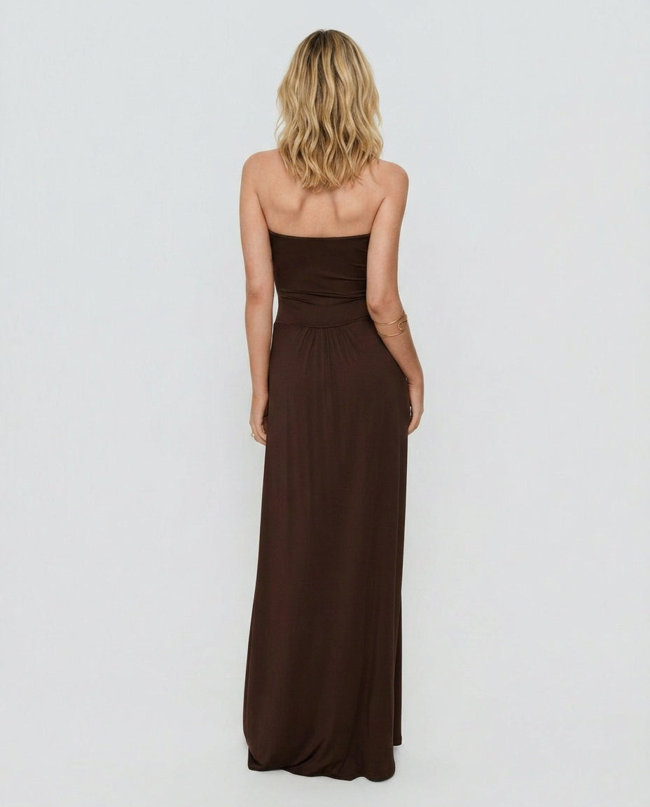 Ophal | Strapless Drop Waist Maxi Dress