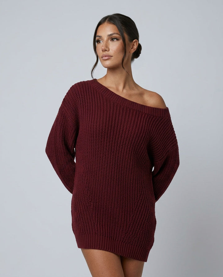 Margot | Knit Batwing Mini Dress