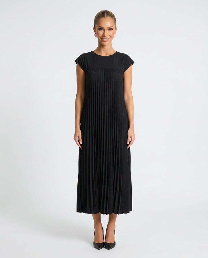 Zara | Pleated Sleeveless Midi Maxi Dress