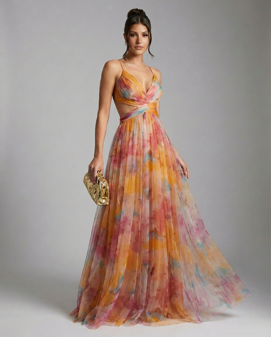 Floraya | Floral Print Maxi Dress