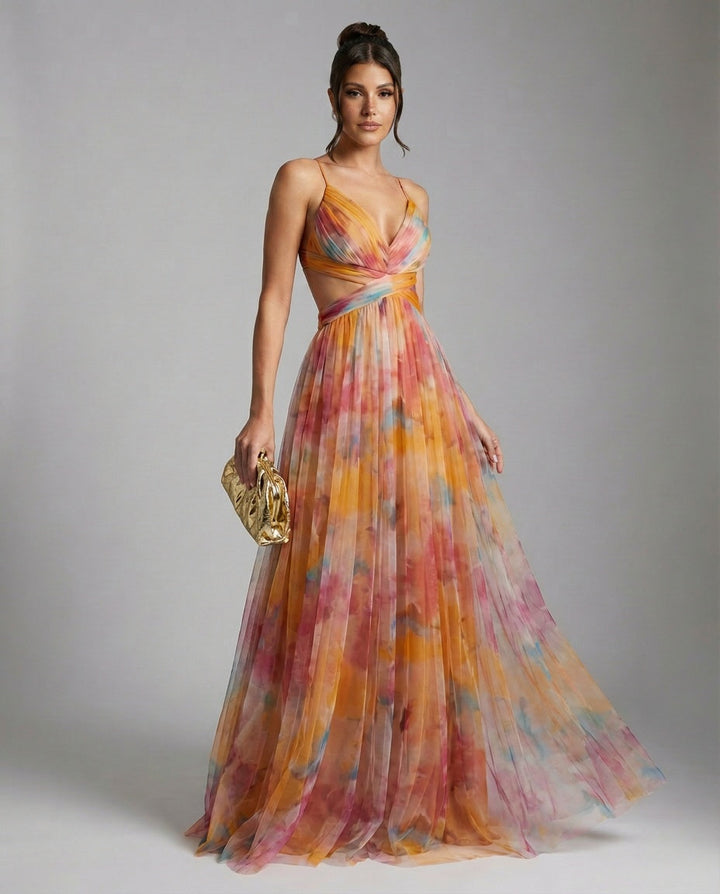 Floraya | Floral Print Maxi Dress