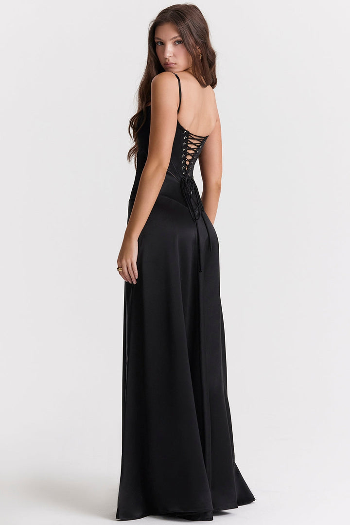 Jenny | Maxi Dress with Lace-Up Back
