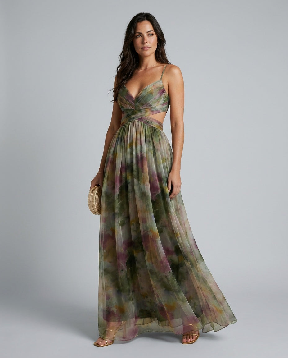 Floraya | Floral Print Maxi Dress