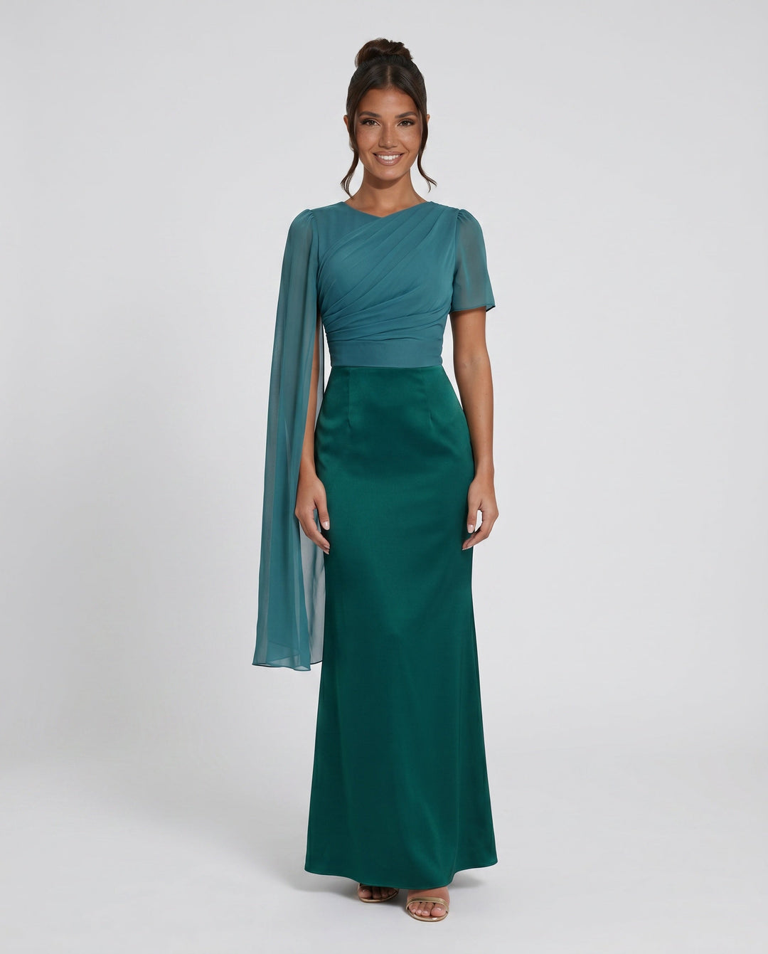 Elin | Lace-Up Mermaid Maxi Dress