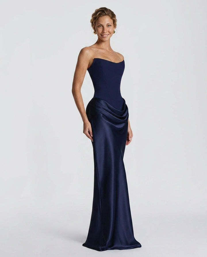 Ivy | Lace-Up Corset Maxi Dress