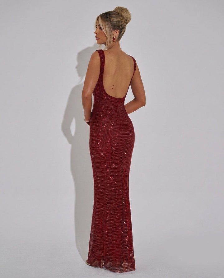 Quinn | Sequin Sleeveless Maxi Dress