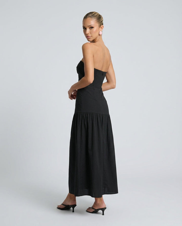 Margot | Strapless Sweetheart Maxi Dress