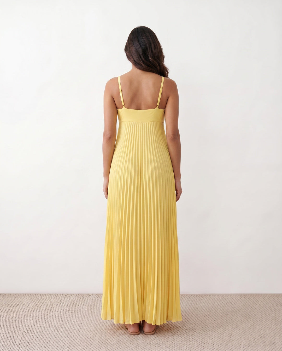 Estella | Pleated Strapless Maxi Dress