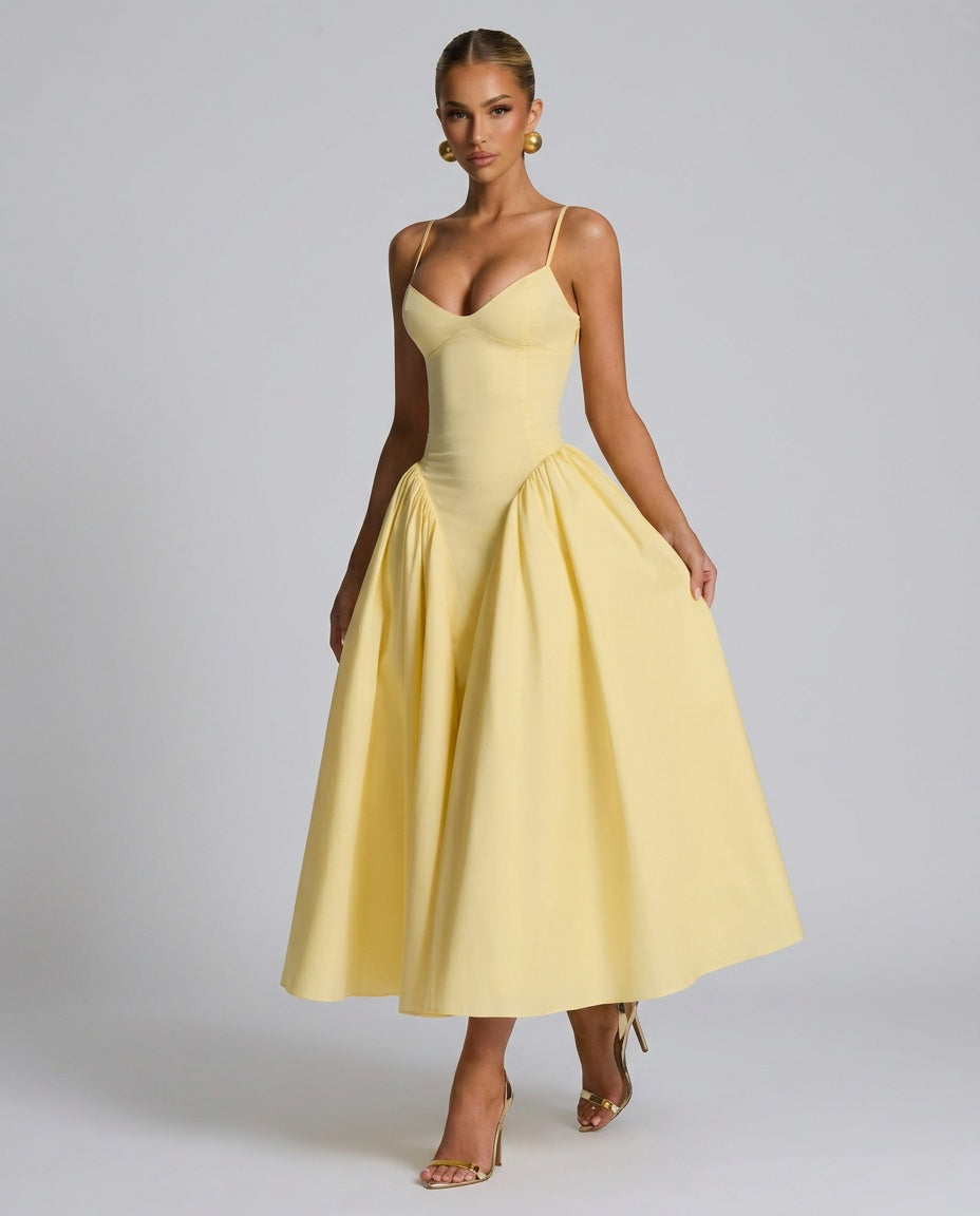 Juliette | Ruched Bodycon Midi Dress