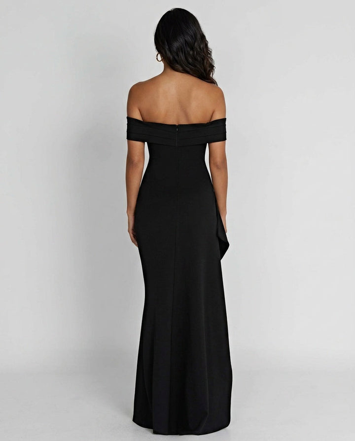 Cleona | Cowl Neck Bias-Cut Blush Maxi Dress