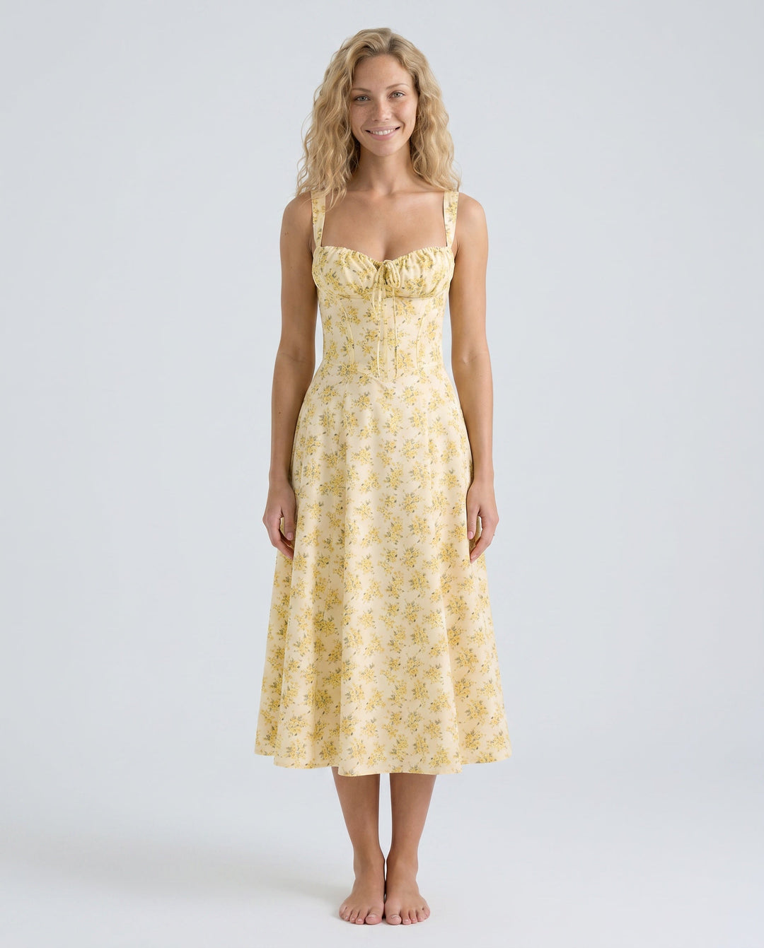 Orla | Floral A-Line Summer Midi Dress