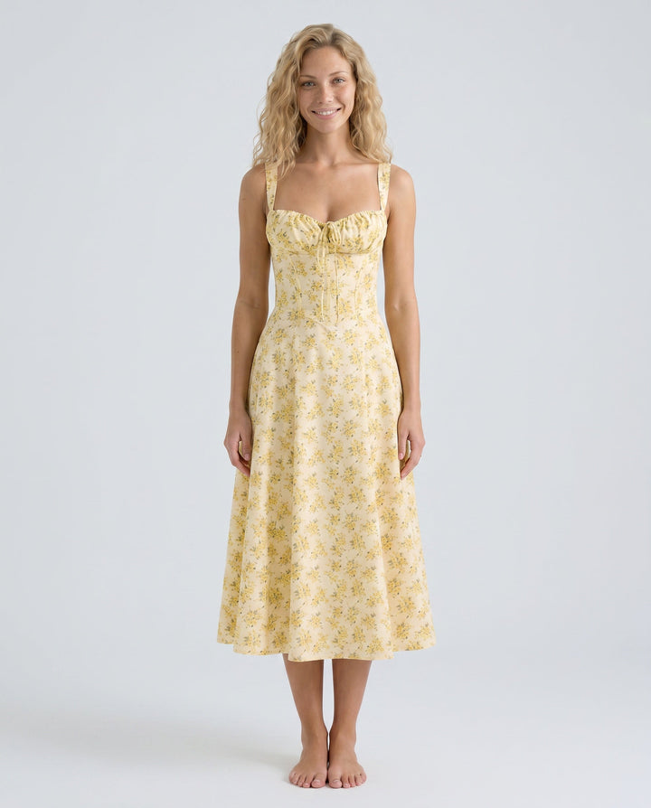 Orla | Floral A-Line Summer Midi Dress
