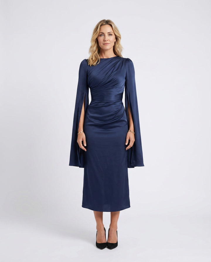 Elin | Lace-Up Mermaid Maxi Dress