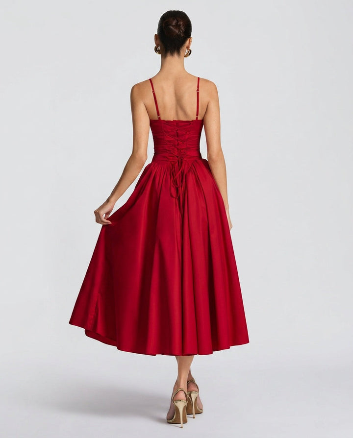 Juliette | Ruched Bodycon Midi Dress
