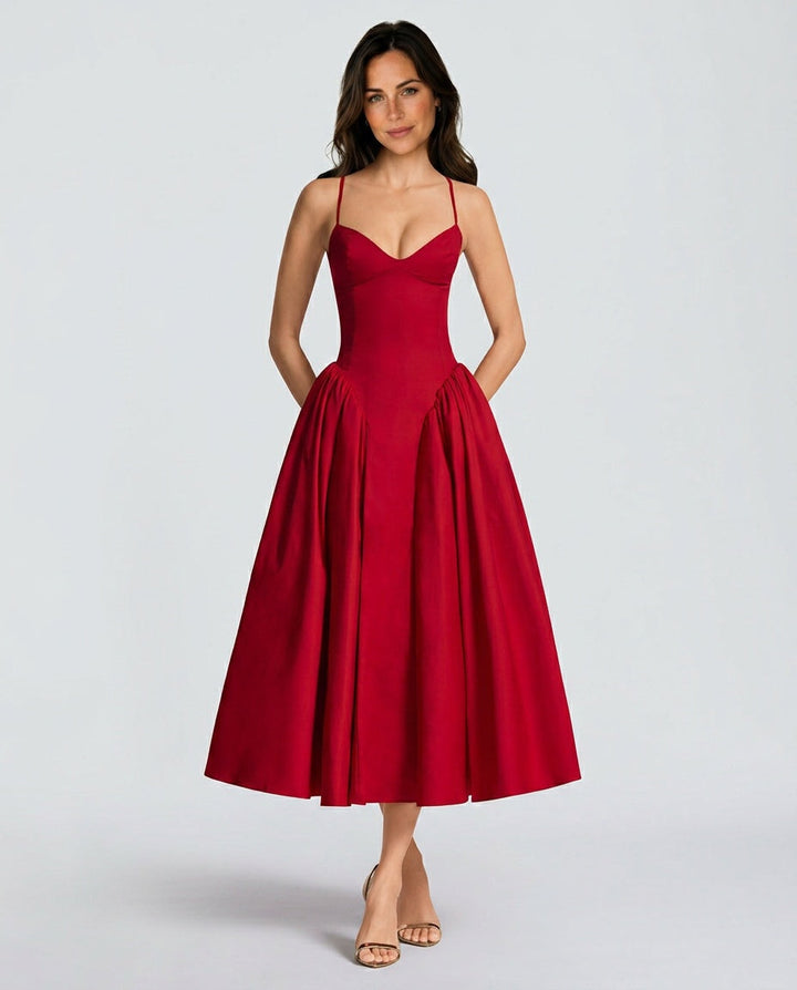 Juliette | Ruched Bodycon Midi Dress