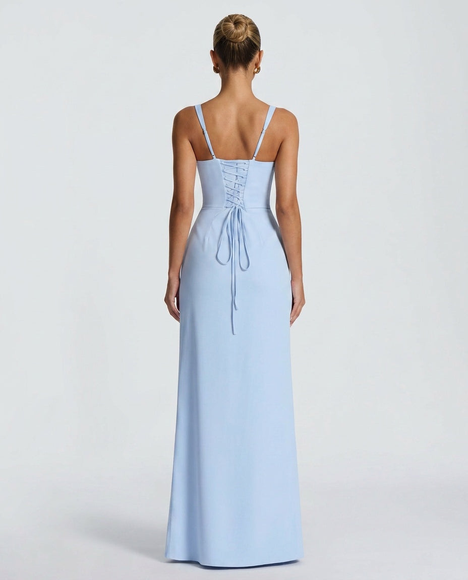 Thea | Strapless Tiered Maxi Dress