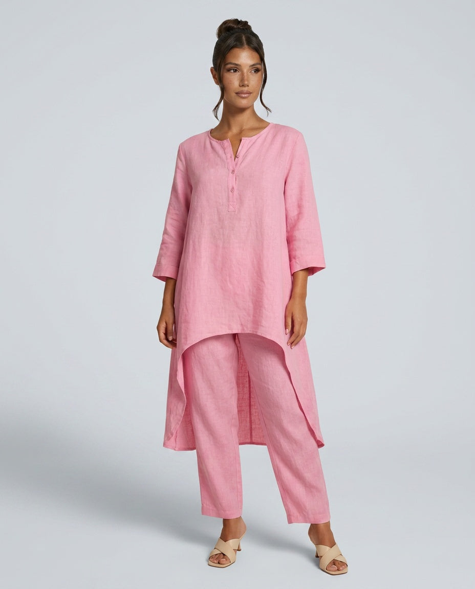 Soraya | Linen-Look Wide-Leg Co-ord Set