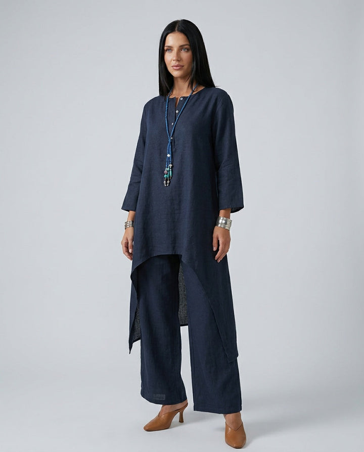 Soraya | Linen-Look Wide-Leg Co-ord Set